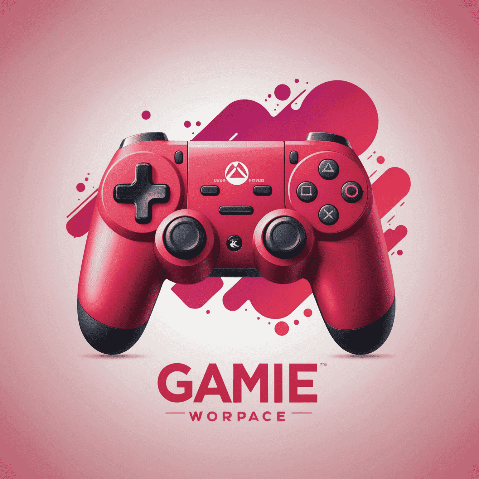 Game Workspace India logo featuring a stylized game controller icon in red and pink colors