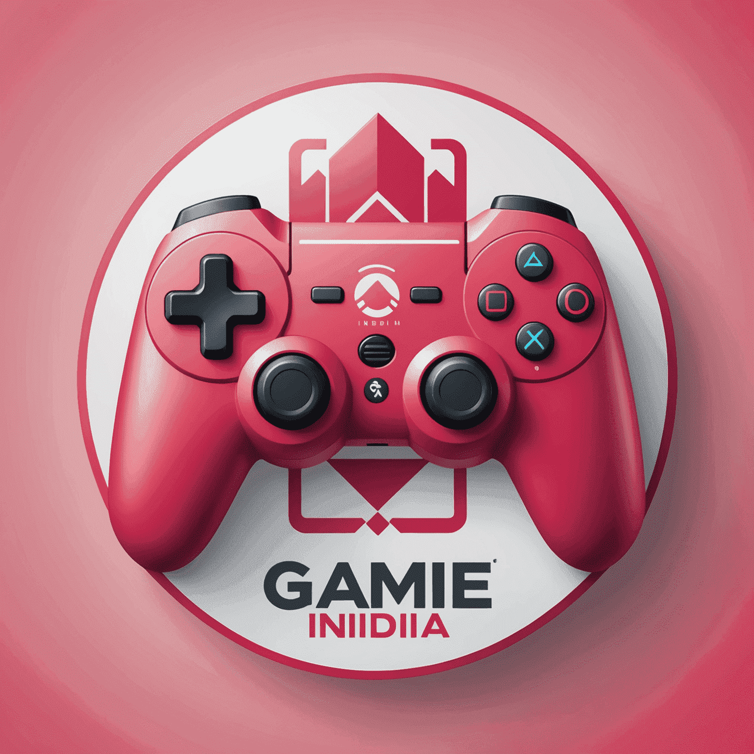 Game Workspace India logo featuring a stylized game controller icon in red and pink colors